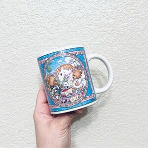 Vintage Artmark Coffee Mug Teddy Bear Unicorn Picnic Cottagecore Kidcore